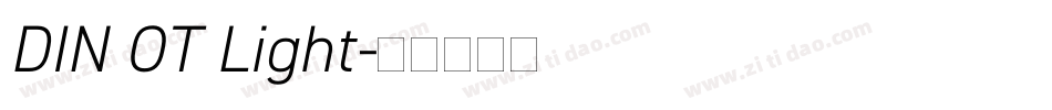 DIN OT Light字体转换